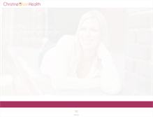 Tablet Screenshot of christineolsonhealth.com